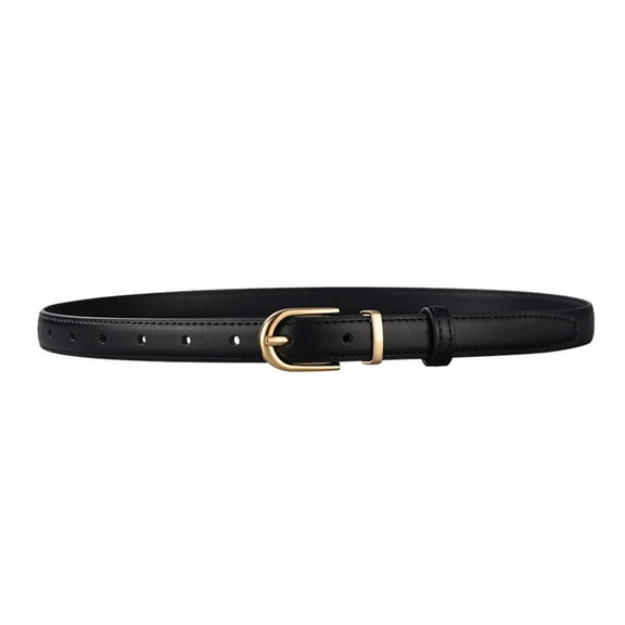 BAODANN Women Thin Belt Skinny Leather Belt Jeans Dress with Gold Alloy Buckle Large Leather Belts for Men Cowboy Belt Buckles for Men Pant Belts Wide Belt Mens Leather Extra Wide Belt