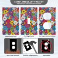 thumbnail image 3 of Yayeee Blank Wall Plate Cover 1-Gang 4.5"x2.7" Home Unused Decorative Outlet, Whimsical Floral, 3 of 7
