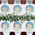 thumbnail image 7 of GZHJMY Christmas Snowman Round Placemats Non-Slip Washable Polyester Table Mats Set of 6 Heat Resistant Placemats for Kitchen Dining Table Decoration, 7 of 7