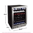 thumbnail image 6 of Frigidaire Gallery 24" Beverage Refrigerator with Glass Door, Holds 166 Cans or 56 Bottles, Built in or Freestanding Under Counter Beverage Fridge with LED Light, 6 of 14