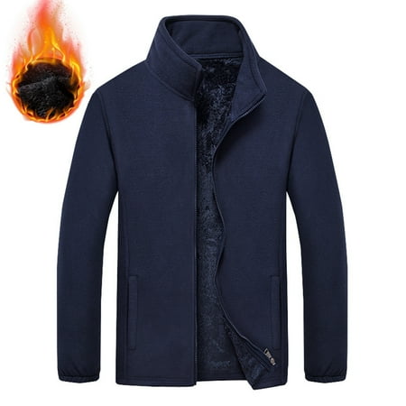 PuLe Jackets for Men Men s Winter Padded Thickened Jacket Casual Versatile Stand-up Collar Cardigan Sports Sweater