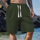 thumbnail image 1 of pstuiky Pantalones cortos de entrenamiento para hombre, Pantalones cortos de trabajo de pierna recta, holgados y cómodos, de color liso, a la moda y para tiempo libre para hombre, 1 of 5