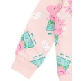 thumbnail image 3 of Peppa Pig Toddler Girls French Terry Sweatshirt Pink 2T, 3 of 4