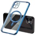 thumbnail image 2 of Phone Case for Apple iPhone 17 AIR Clear Hybrid Case with Plating Chrome Frame, Camera Protection, MagSafe Compatible Cover Fit for Apple iPhone 17 Air (6.6") (Blue), 2 of 6