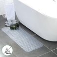 thumbnail image 5 of Alfombrilla de baño antideslizante de 101 x 40,5 cm con potentes ventosas, alfombrilla de bañera, antideslizante de seguridad, resistente al moho, lavable a máquina, transparente, 5 of 5