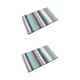 thumbnail image 2 of Monstrate Alfombra de baño de microfibra muy gruesa a rayas con superabsorbencia antideslizante TPR inferior lavable a máquina superabsorbente cielo azul 40*60cm 2Conjunto, 2 of 6