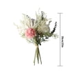 thumbnail image 2 of Ramo de flores artificiales para novia, paquete de flores de simulación, centro de mesa de oficina en casa, ramo falso, rosa púrpura Advancent HA7195-01B, 2 of 6