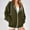 Army Green, variant on ITSAME Womens Zipper Sweatshirt Jackets, Long Sleeve with Pockets Loose Fit Casual 2025 Hooded Outwear Army Green L