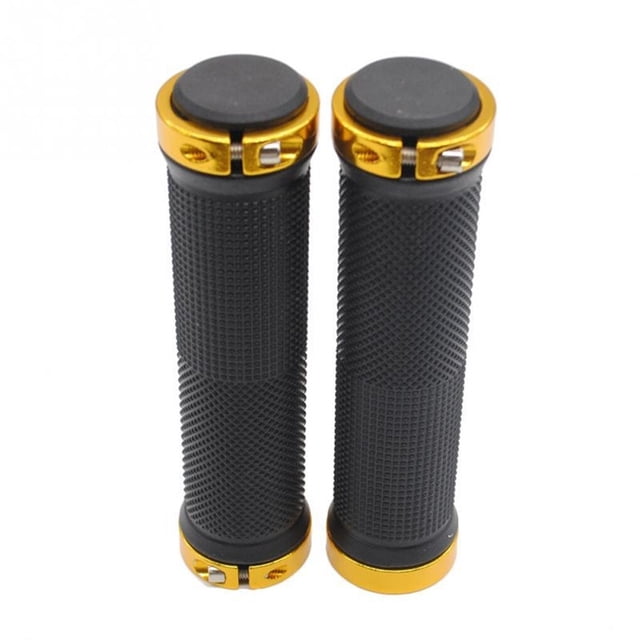 Eigraketly 1 par de empuñaduras para manillar de bicicletas, absorción de impactos, extremos de bloqueo para bicicleta de montaña, sujeción de Type2 NO2