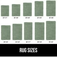 thumbnail image 6 of Bath Rug 24x17, Thick Soft Absorbent Chenille, Rubber Backing Quick Dry Microfiber Mats, Machine Washable Rugs for Shower Floor, Bathroom Runner Bathmat Accessories Decor, Sage Green, 6 of 6