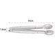 thumbnail image 5 of Pinzas para azúcar de acero inoxidable, pinzas para alimentos, cocina, cocina de metal, aperitivo, pinzas para cubitos de hielo, plata,, 5 of 5