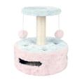 thumbnail image 2 of Esquirla Cozy Cat Tree Exercise Scratching Post Frame Interactive Play with Toy, 2 of 8