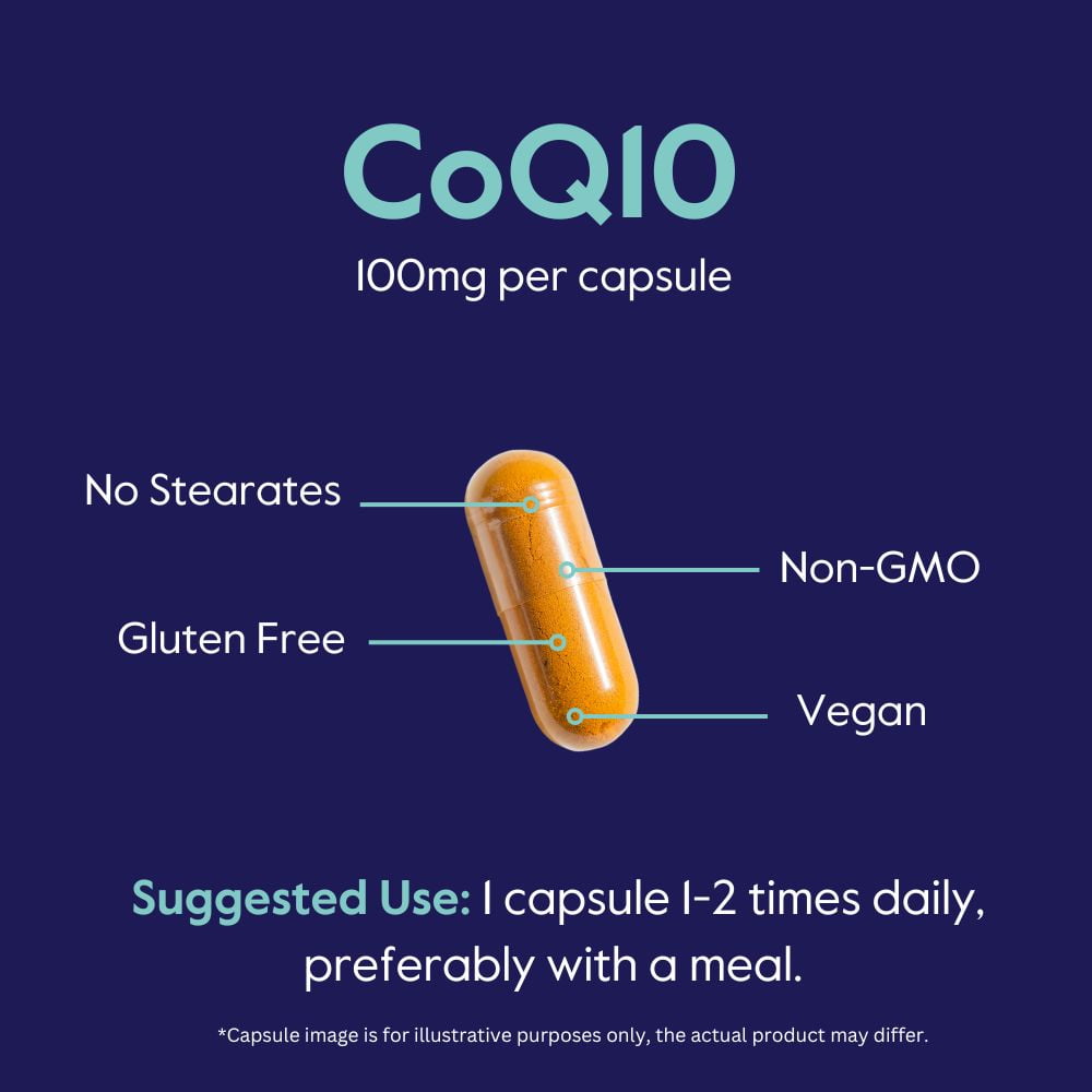 BESTVITE Coenzyme CoQ10 100mg  (240 Vegetarian Capsules) (2-Pack) Naturally Fermented - No Stearates - No Fillers - Vegan - Non GMO - Gluten Free