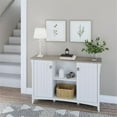 thumbnail image 2 of Pemberly Row Armoire de Rangement d'Appoint en Bois d'Ingénierie avec Portes, Blanc/shiplap, 2 of 7