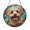 Stained Glass 5.9 Inch, variant on Dog and Cat Couple Theme Stained Glass Style Suncatcher Window Hanging Decor, Pet Lover Window Ornament Decorative Glass Art Panel for Animal Lover Home Decor