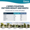 thumbnail image 3 of Kasco 3 HP J Series Decorative Fountain - 240V with 100 Ft Electric Power Cord | Pond and Lake Fountain | Efficient Pond Aerator Outdoor Fountain, 3 of 8