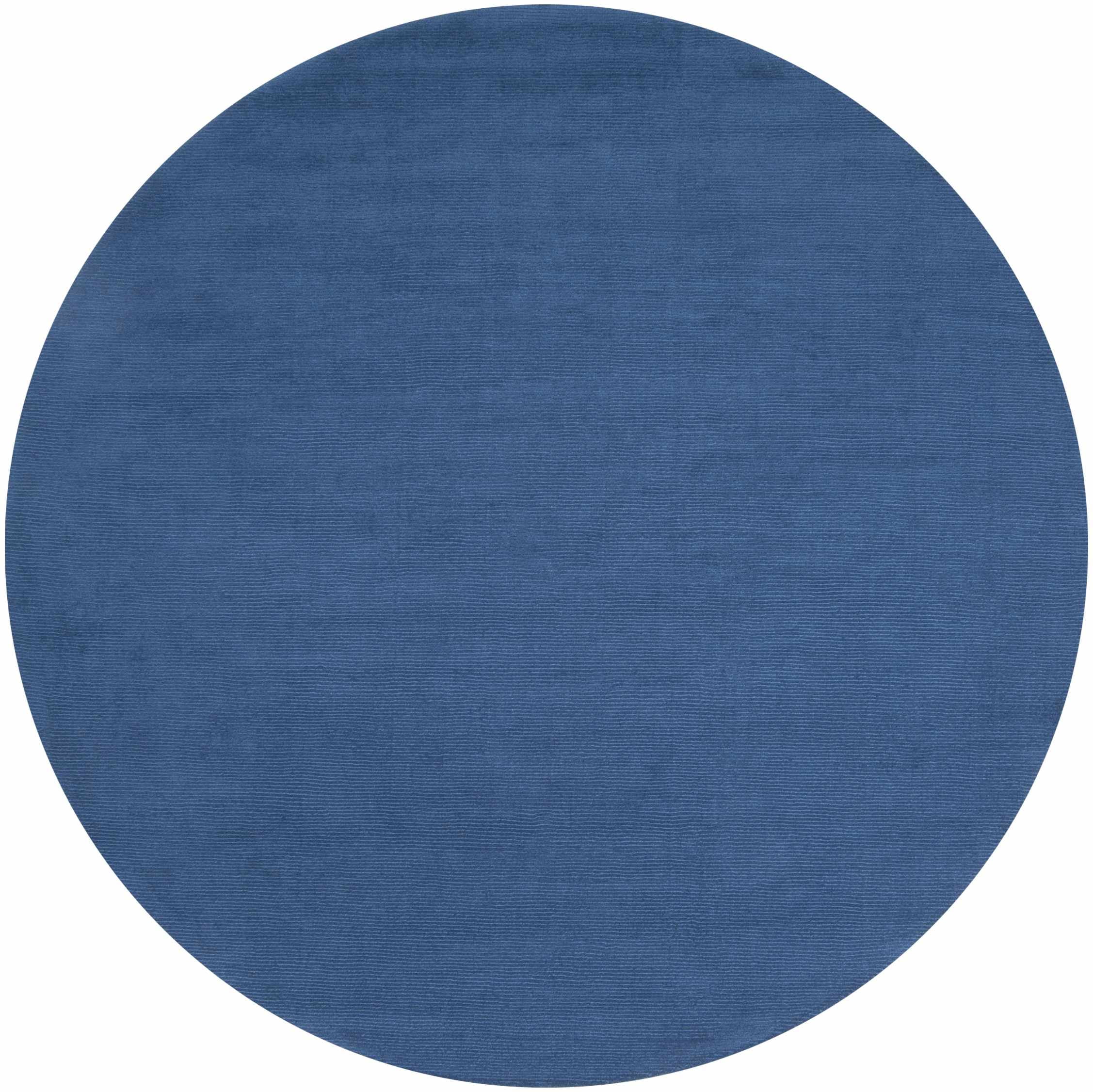 Brockton Solid Wool Modern Farmhouse Round Area Rug Suitable for