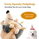 thumbnail image 2 of Juguetes chirriantes para perros, juguetes masticables duraderos y arrugados para perros para cachorros, juguetes interactivos para perros (gris+amarillo, erizos), 2 of 5