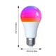 thumbnail image 2 of Bombilla LED WiFi Smart E27 16 millones de colores RGB 9W 806LM para Alexa Google Home, 2 of 2