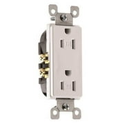 Leviton T5325 15 Amp Decora Tamper-Resistant Duplex Electrical Wall Outlet - Ivory