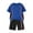 Blue, variant on Boys' Active Shorts Set Short Sleeve Quick-dry Shirt 2 Piece Summer Outfit Sets for Kids Boy