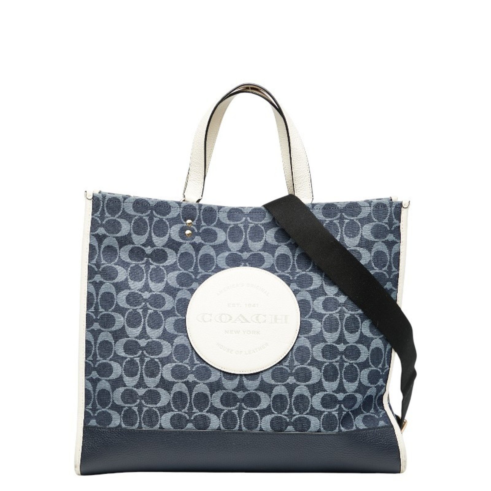 Pre-Owned Coach Signature Dempsey Tote Bag/Shoulder Bag, 2-Way 