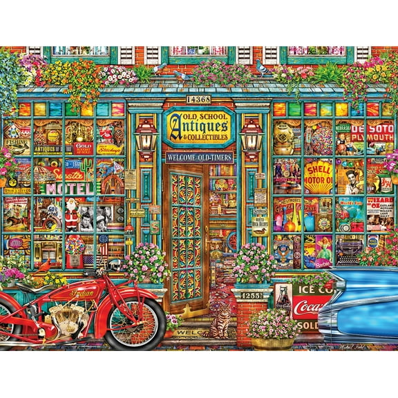 Springbok 500 Piece Old School Antiques Jigsaw Puzzle for Adults - Made in USA