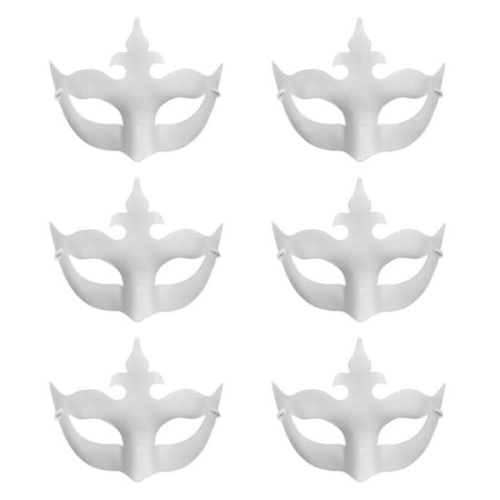 Aspire 72 PCS Blank DIY Masks Craft Paper Halloween Masquerade Face Mask Decorating Party Costume