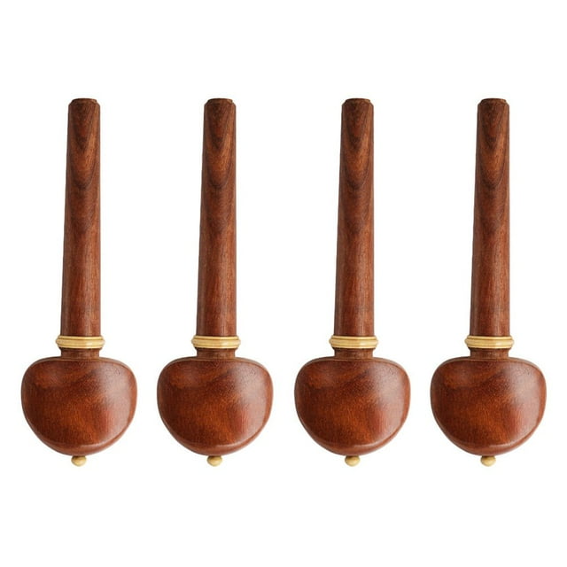 LEEYNEER 4 Pcs String Cello Indoor Musical Instruments Chocolate