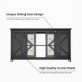thumbnail image 4 of Vantic 75-90 Gallon Fish Tank Stand with Cabinet, Heavy Duty Metal Large Aquarium Stand for Accessories Storage, Reptile Tank Turtle Terrariums Table, 1000+ LBS Capacity, 58.9"x19.7"x32.6" H, Black, 4 of 8