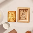 thumbnail image 2 of Haful Carved Wooden Cookie Kitchen Cookie Cutter Cookie Stamp Stamp Rose Cookie Cutter for Cookie Stamp, 1* Mold, 2 of 4