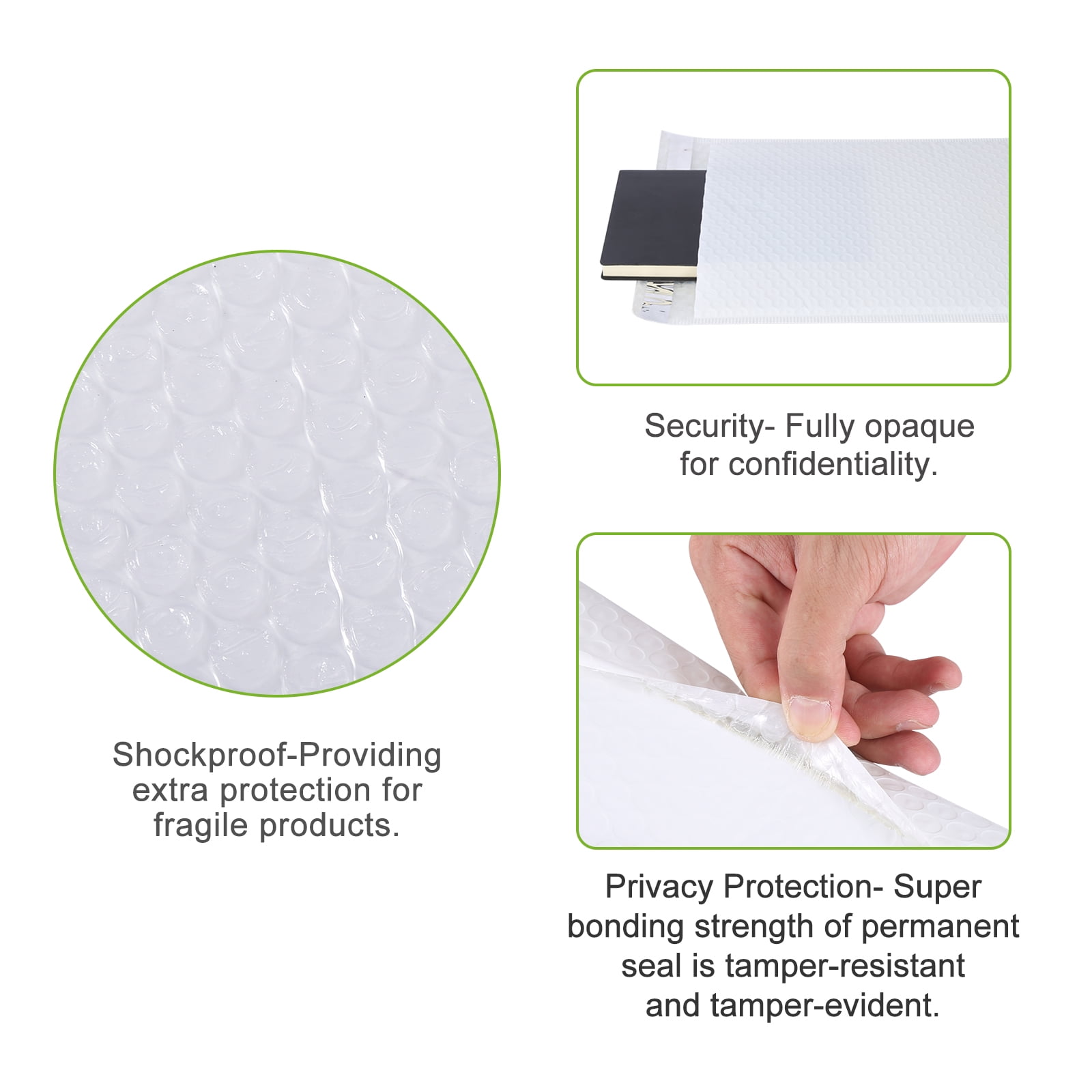 WiiGreen 20 PCS 6x9 Inch Kraft Bubble Mailers – Self-Seal Padded Envelopes For Shipping & Gifts