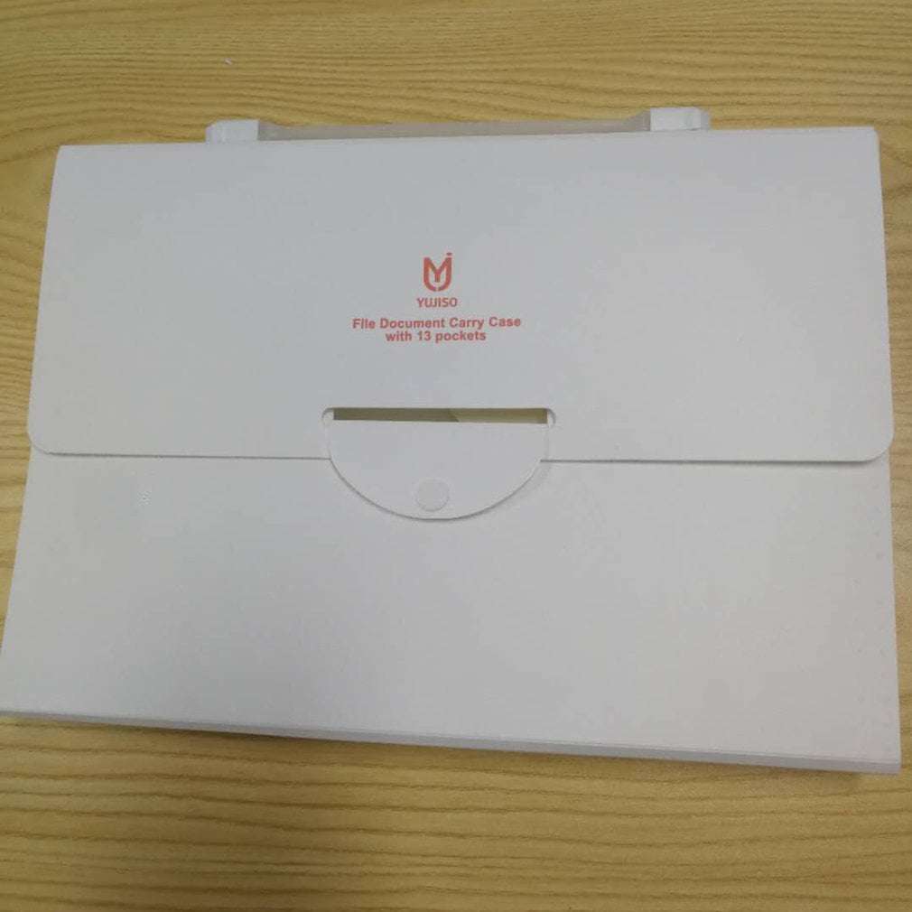 Margot 13 Pockets File Folder Case Press Button Paper Organizer