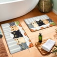 thumbnail image 2 of YIMEIS Bathtub Cat 19.7''*31.5''/17.7''*47.2'' Combo Flannel Mat, Non-Slip, Wear-Resistant Rug for Bathroom & Balcony, 2 of 10