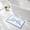 Sky Blue, variant on Cute Bow Scalloped Bath Mat 18x25 Inch Non-Slip Microfiber Bathroom Rug Soft Super Absorbent