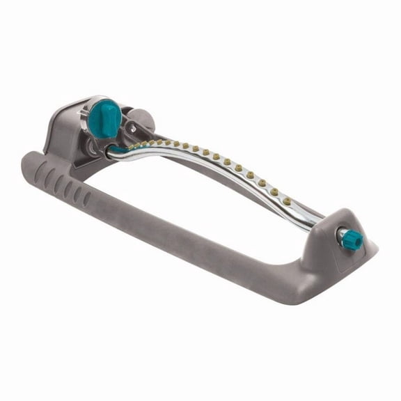 Gilmour 3000 Sq Ft Light Duty Rectangular Sprinkler with Curved Metal Tube with Plastic Base