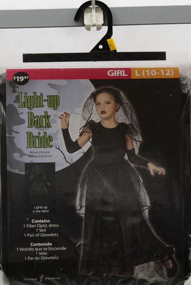 Light-Up Dark Bride Child Halloween Costume