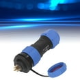 thumbnail image 4 of Aviation Connector, 3 Hole Aviation Plug Socket Panel Mount IP68 Industrial   For Communication Equipment, 4 of 8