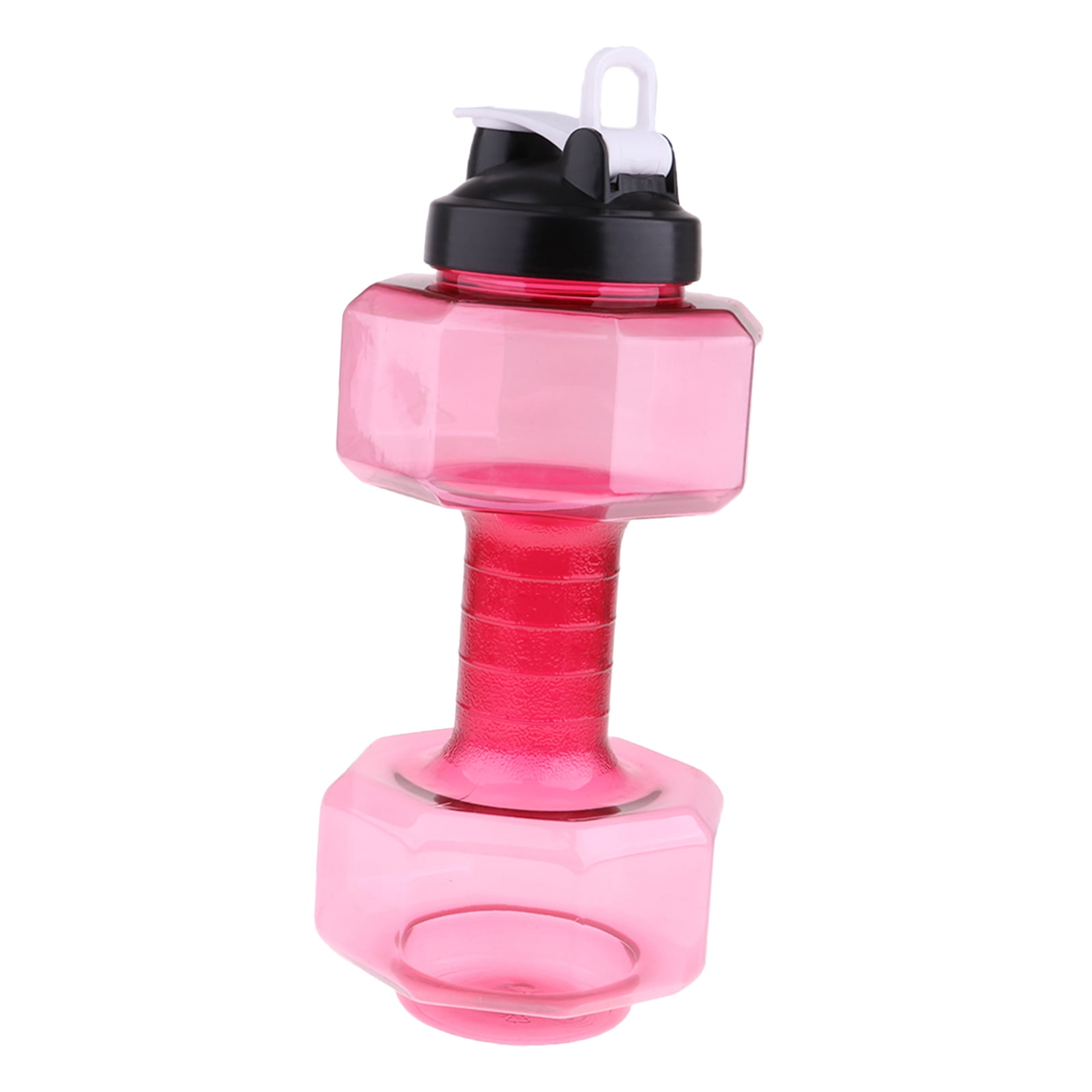Fitness dumbbells weight strong water drinking bottle 2600ml red