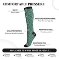 thumbnail image 3 of Lsque Jungle Animals Pattern Sport Compression Socks for Men & Women 15-20 mmHg Knee High Nurse Pregnant Running Medical and Travel Athletic, 3 of 6