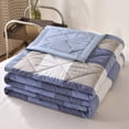 thumbnail image 6 of SPOORYYO Soft Thin Comforter for Summer Air-Conditioned Sleeping Machine Washable Four Season Comforter Single Double Blanket, D, 100x150CM, 6 of 6