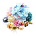 thumbnail image 2 of 30 x Diferentes Flores de Cinta para Ornamento de Proyectos de Artesanía DIY Zulema Cabezas de flores artificiales de la seda, 2 of 8