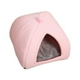 thumbnail image 4 of DOLITY 2x Soft Cave Pet Bed Dog Tent Self-Heating Washable Non-Slip Nest Cat Warm House Pink S Gray L, 4 of 8