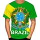thumbnail image 2 of Camiseta con gráfico de la bandera de Brasil para hombre, ropa con estampado 3D, camiseta de fútbol de Brasil, camisetas de gimnasio, ropa de calle, camisetas de club de fútbol, 2 of 5