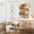 thumbnail image 5 of Elephant Stock Golden Dust Orange Ii Wall Art - Vertical Canvas Wall Art - Living Room Wall Decor - Abstract Canvas - Orange And Gray Decor By Silvia Vassileva - 8" x 12", 5 of 8