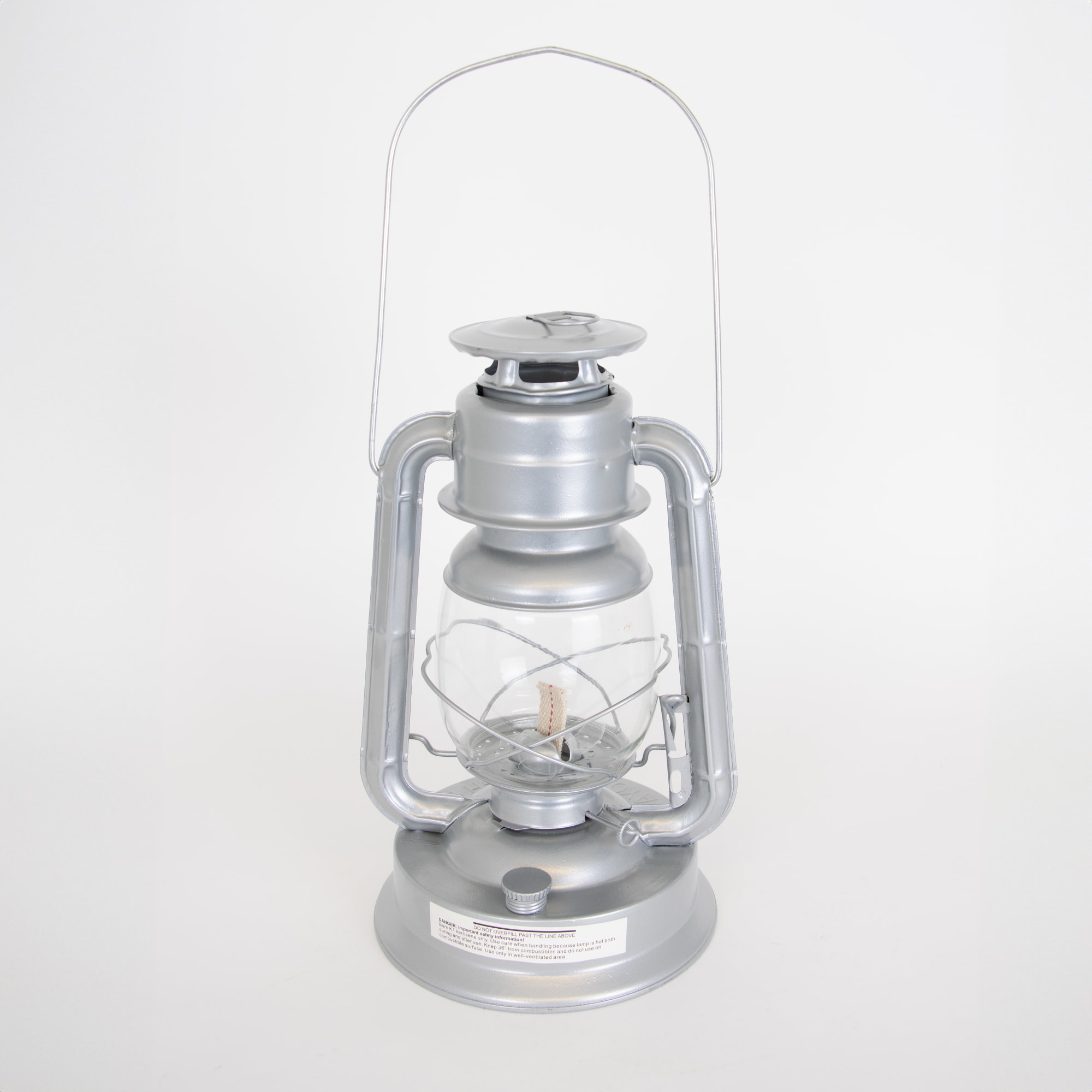 Rayo Redi-Light Kerosene Lantern Hurricane Outdoor Lamp 14 inch Silver