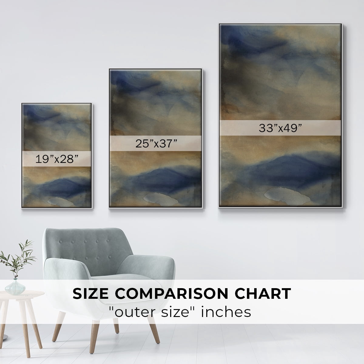 Reflection Framed Premium Gallery Wrapped Canvas - Ready to Hang - 17 x 25 - White Floating Frame
