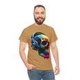 thumbnail image 2 of Colorful skull in headphones graphic Tshirt, 2 of 3