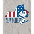 thumbnail image 3 of Peanuts - Belle New York American Flag - Toddler And Youth Short Sleeve Graphic T-Shirt, 3 of 6