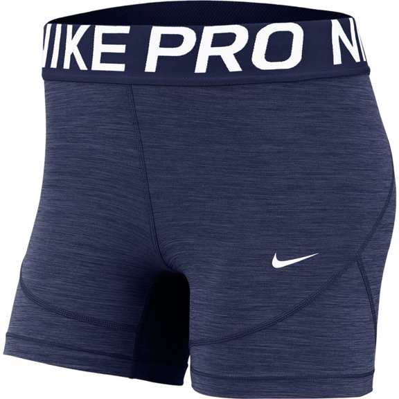 Nike Women's Pro 5" Training Short (Midnight Navy/Midnight Navy/White, X-Large)